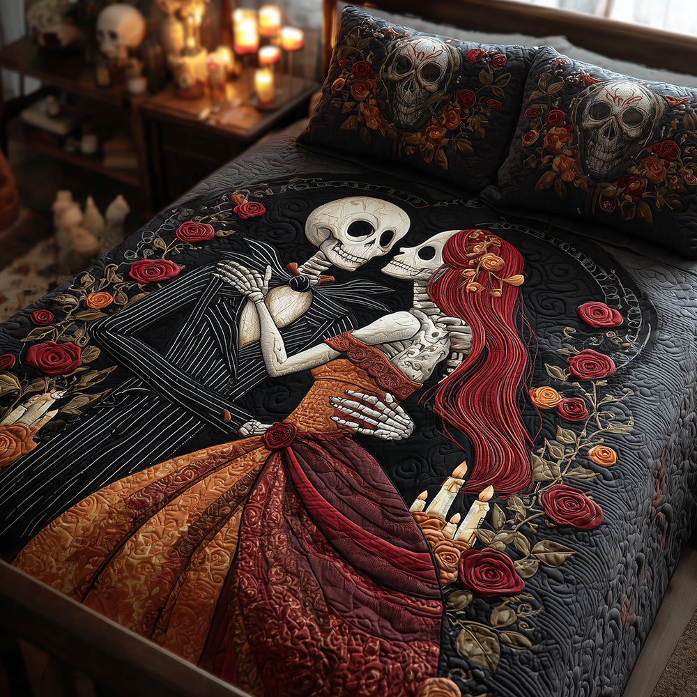 Ghostly Romance Quilted Bedding Set NCU0TH3228