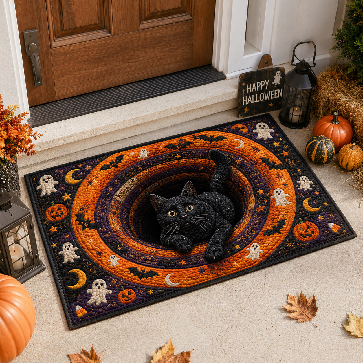 Ghostly Welcome Doormat NCU0VL3605