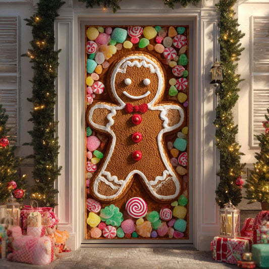 Giant Ginger Buddy Quilted Door Cover NCU0XD1950