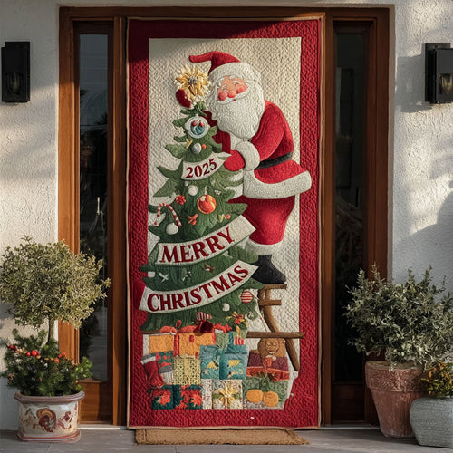 Gift-Giver Santa Quilted Door Cover NCU0PT10405