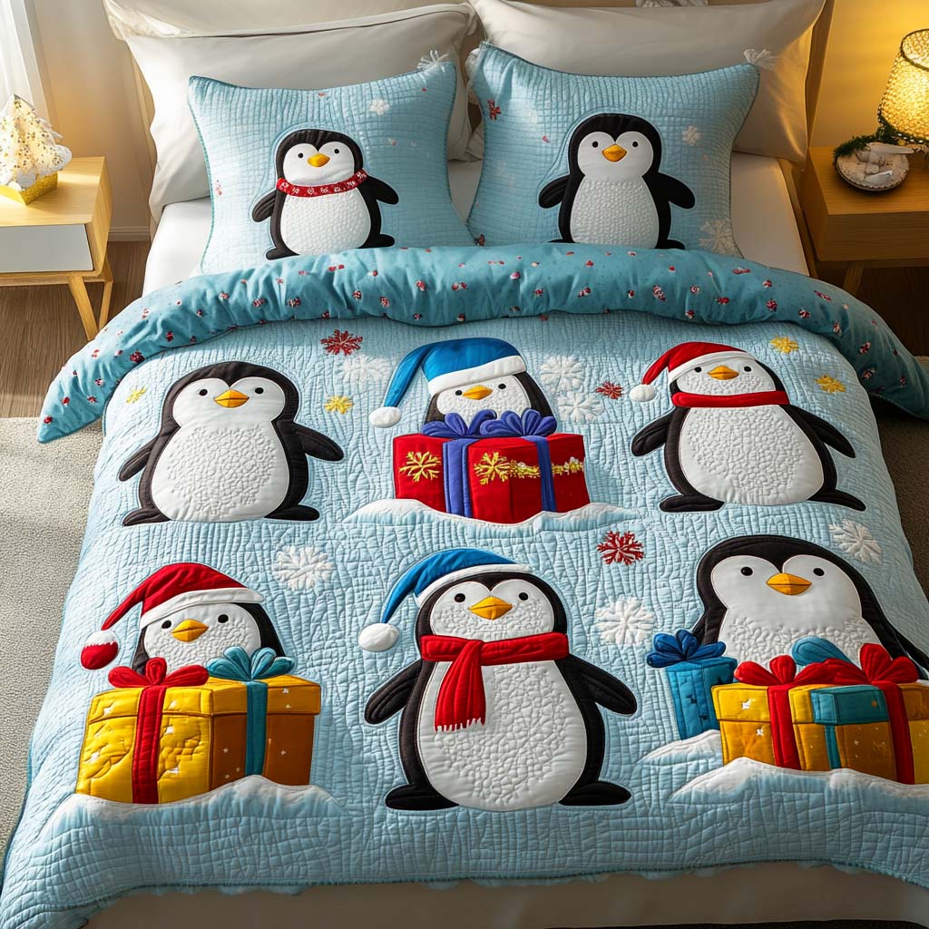 Gift Delight 3-Piece Quilted Bedding Set NCU0NT2362