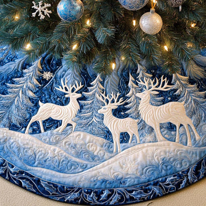 Gift Deliverer Christmas Quilted Tree Skirt NCU0NT11090