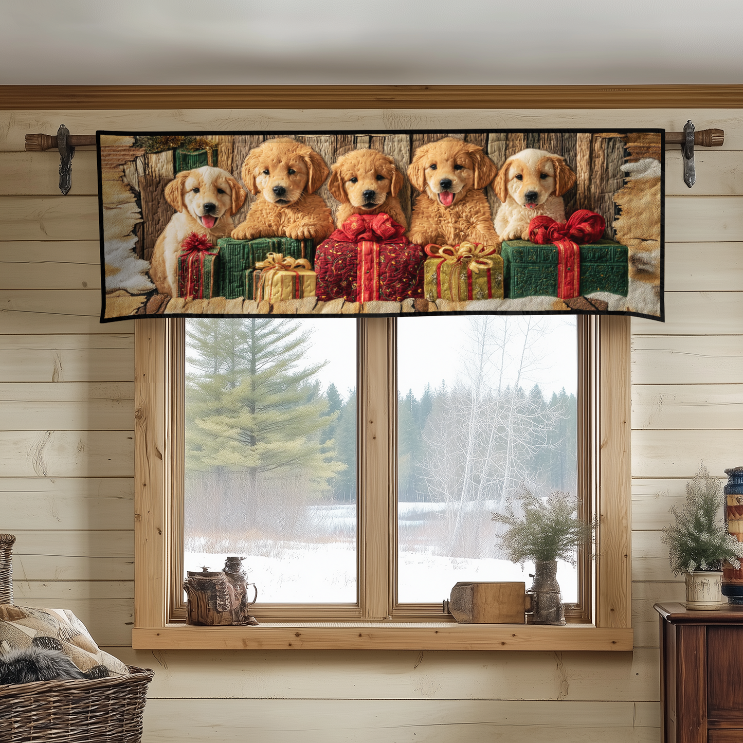 Gift Den Goldens Quilted Valance NCU0XD923