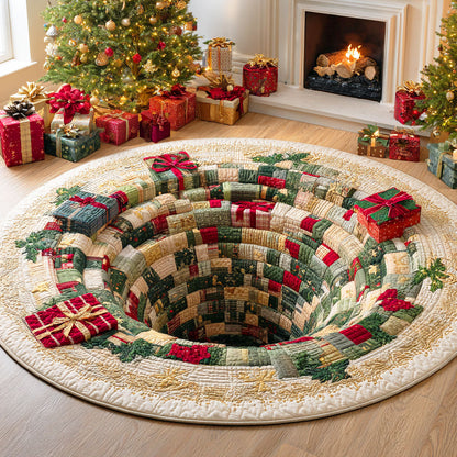 Gift Hollow Quilted Round Mat NCU0TD781