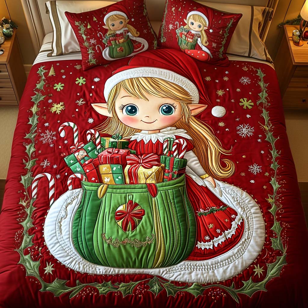 Gift Of Joy 3-Piece Quilted Bedding Set NCU0NT2102