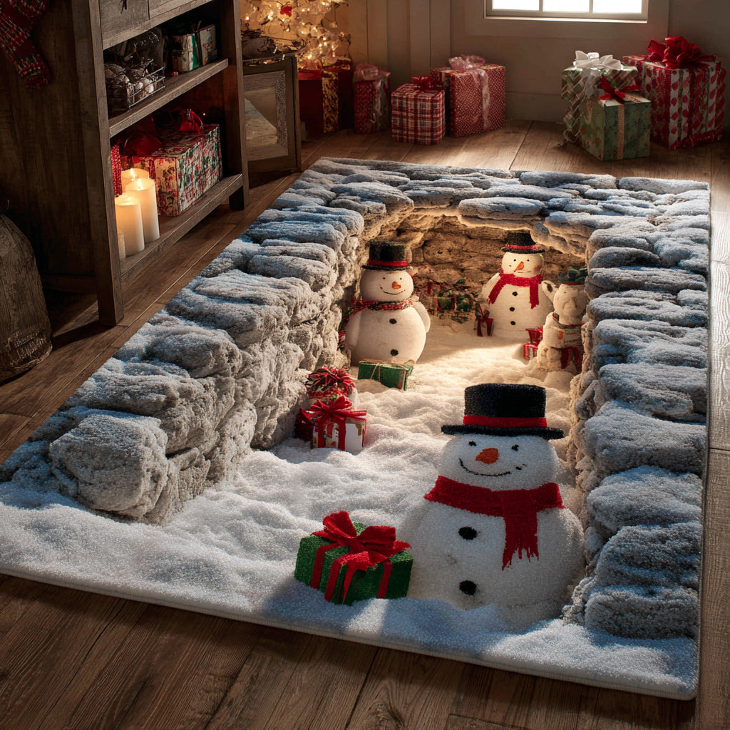 Gift Snowman Area Rug NCU0HH1111