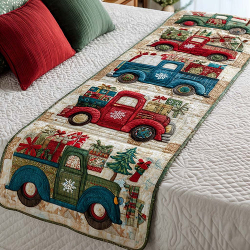 Gift Trucks Quilted Bed Runner NCU0NT10295