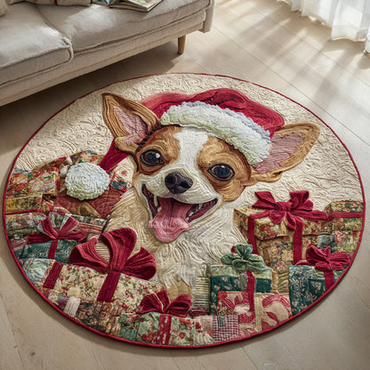 Gifted Chihuahua Quilted Round Mat NCU0HH931