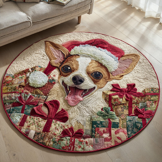 Gifted Chihuahua Quilted Round Mat NCU0HH931