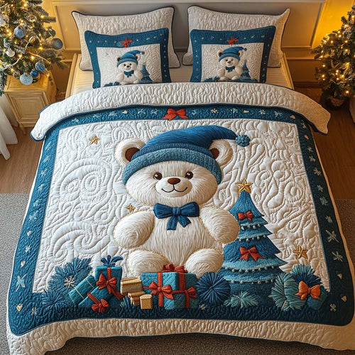 Gifted Joy 3-Piece Quilted Bedding Set NCU0NT2273
