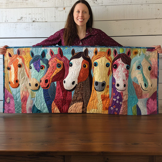 Giggle Gallop Quilted Table Runner NCU0NT6847