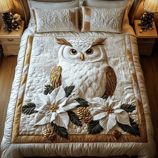 Gilded Comfort 3-Piece Quilted Bedding Set NCU0DV1992