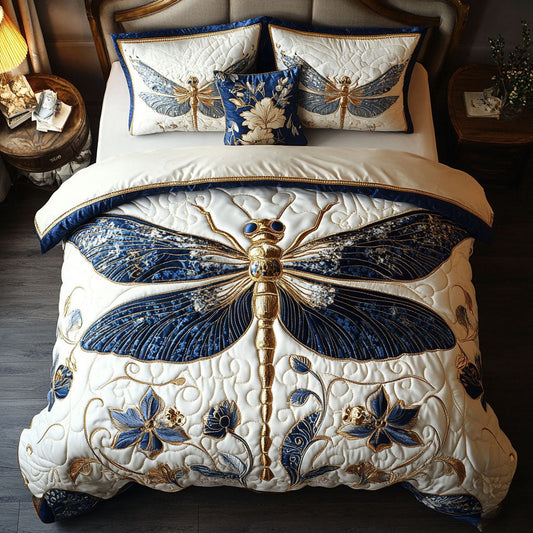 Gilded Flight 3-Piece Quilted Bedding Set NCU0PT4233