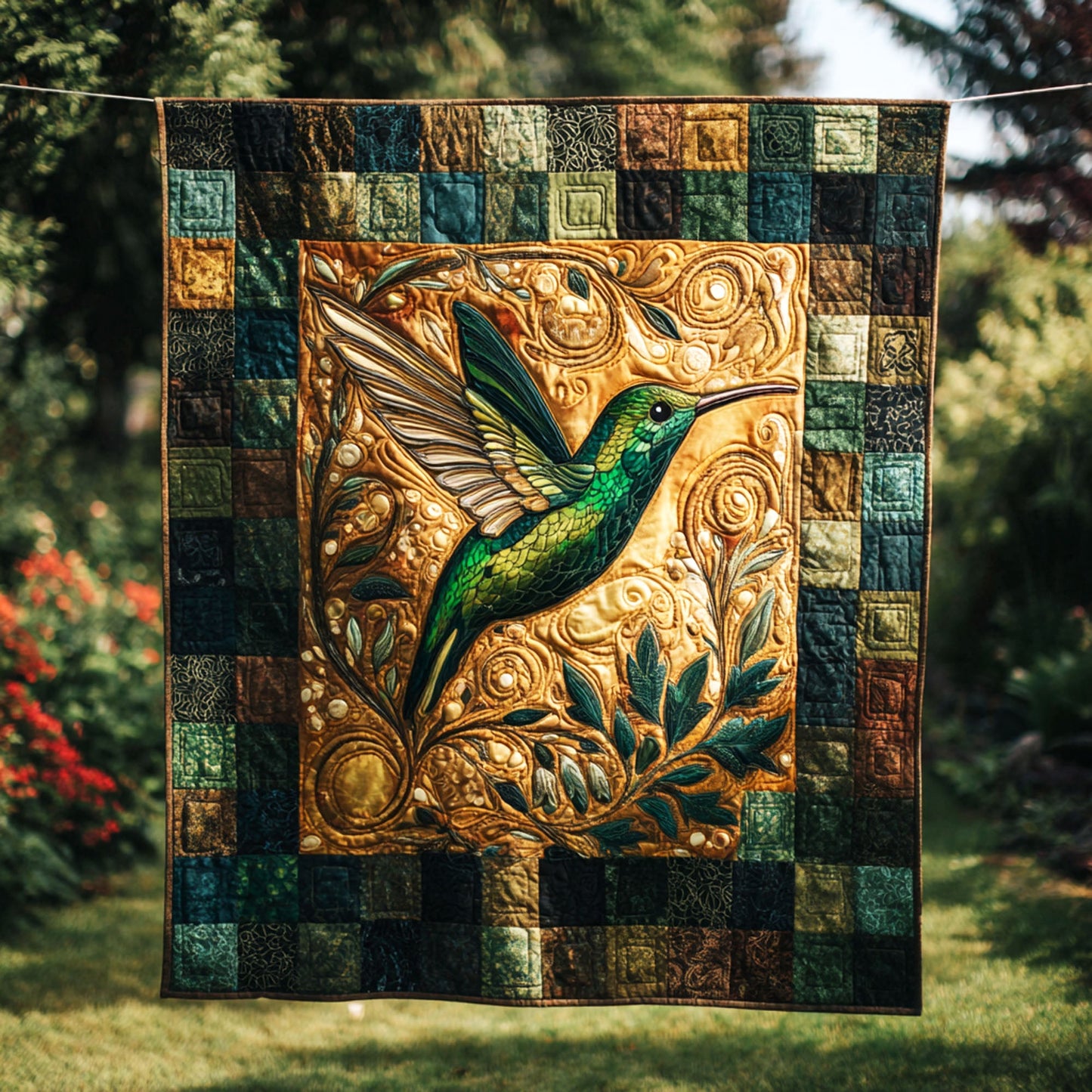 Gilded Grace Quilted Blanket NCU0TV014