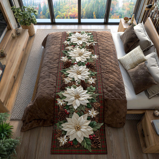 Gilded Petals Quilted Bed Runner NCU0DV7607