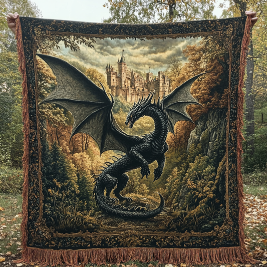 Gilded Scales Timeless Tales Woven Sofa Blanket NCU0DV3941