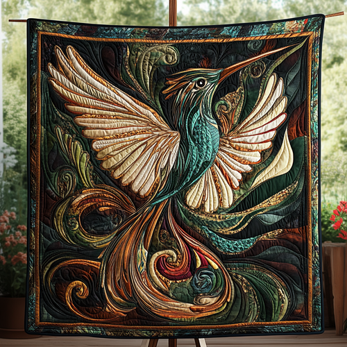 Gilded Wings Quilted Blanket NCU0VH1568