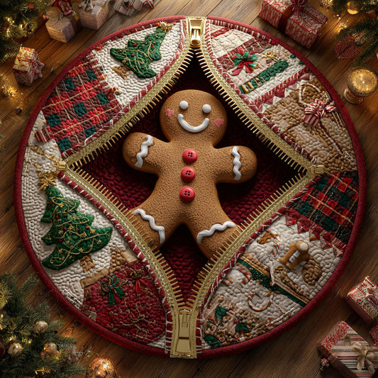 Ginger Delight Quilted Round Mat NCU0TV630