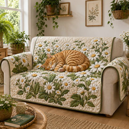 Ginger Paws Daisy Dream Quilted Sofa Cover NCU0VL3924