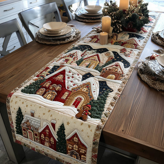 Ginger Wonderland Quilted Table Runner NCU0TH3368