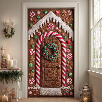 Ginger Wreath Cottage Quilted Door Cover NCU0XD1952
