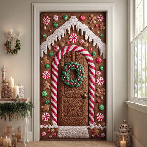 Ginger Wreath Cottage Quilted Door Cover NCU0XD1952