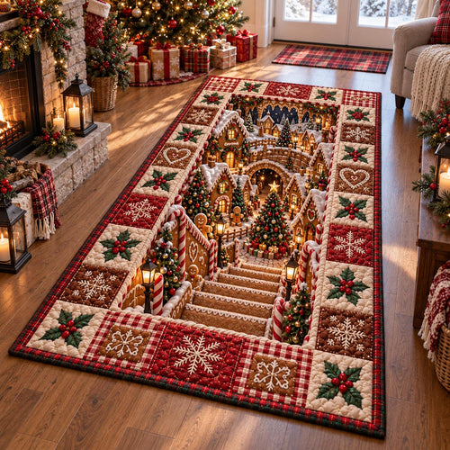 Gingerbread Christmas Stairway Area Rug NCU0DV10270