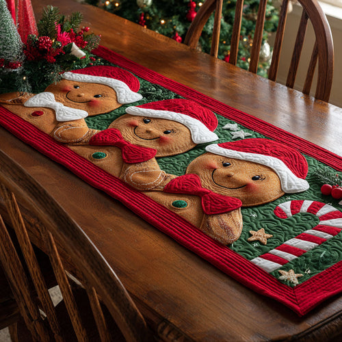 Gingerbread Dreams Quilted Table Runner NCU0DK11551