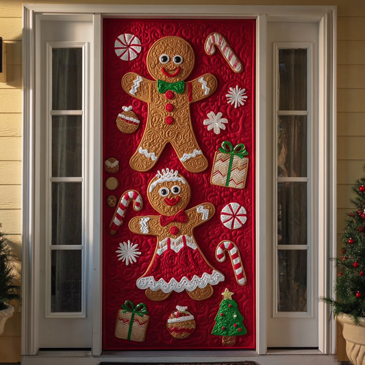 Gingerbread Echo Quilted Door Cover NCU0DK11250