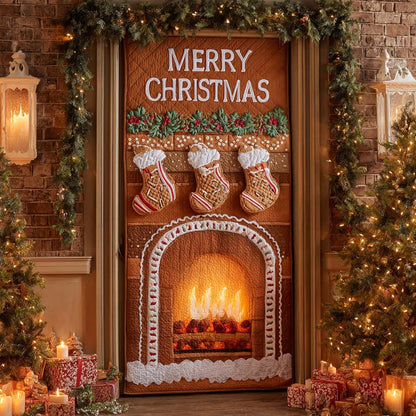 Gingerbread Gift Hearth Quilted Door Cover NCU0XD2020