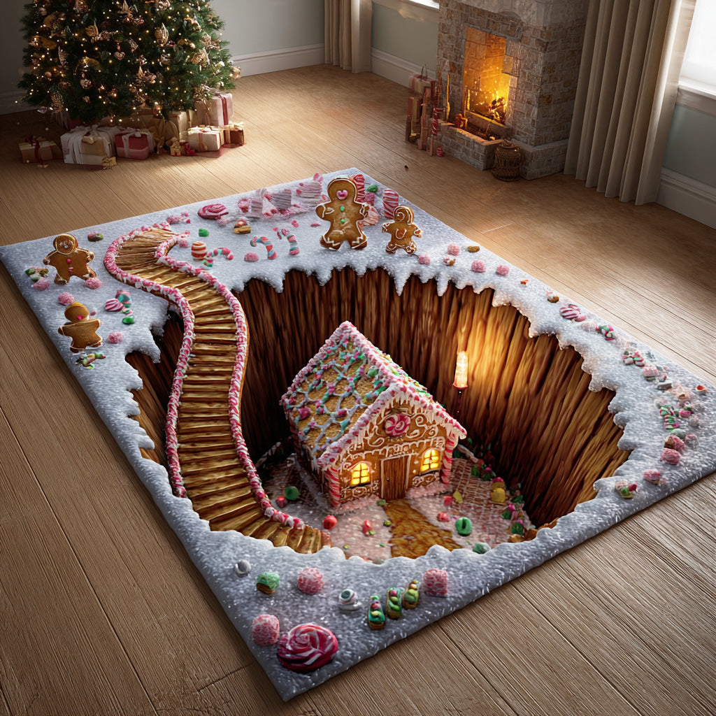 Gingerbread Haven Area Rug NCU0TD1874 – Vantique