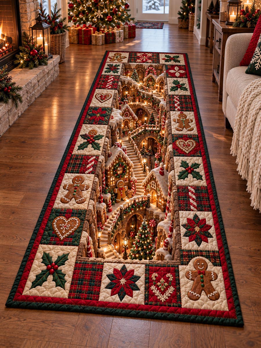 Gingerbread Holiday Lane Runner Carpet NCU0DV10214