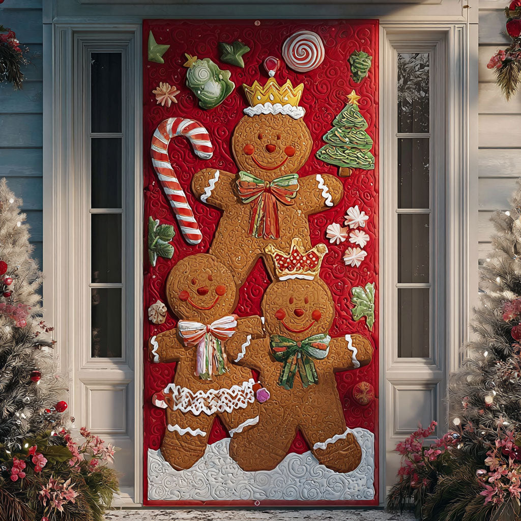 Gingerbread Joy Quilted Door Cover NCU0PT10326