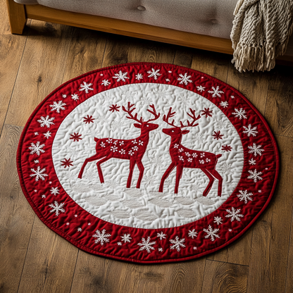 Gingerbread Jubilee Quilted Round Mat NCU0DK1293