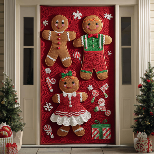 Gingerbread Memory Quilted Door Cover NCU0DK11249