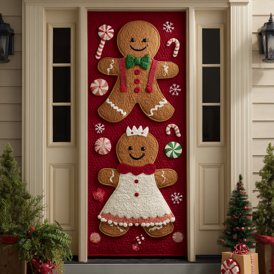 Gingerbread Whim Quilted Door Cover NCU0DK11248