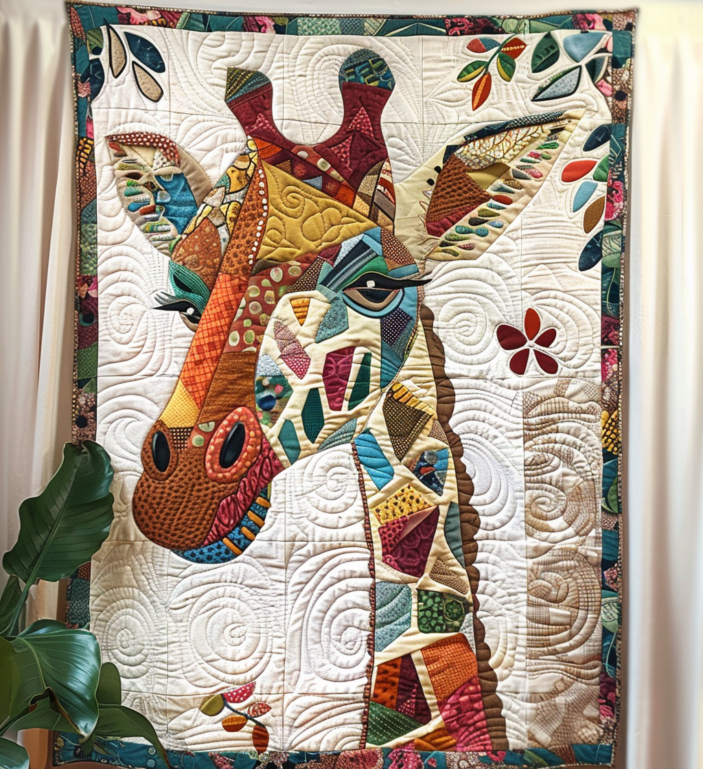 Giraffe Grove Quilted Blanket NCU0PT079