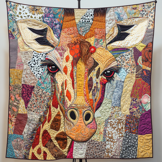 Giraffe Love Quilted Blanket NCU0VH5451