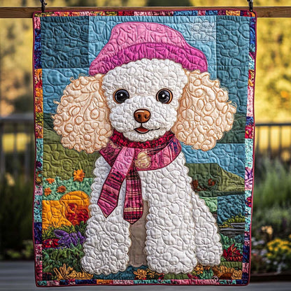 Glamour Poodle Quilted Blanket NCU0NT557