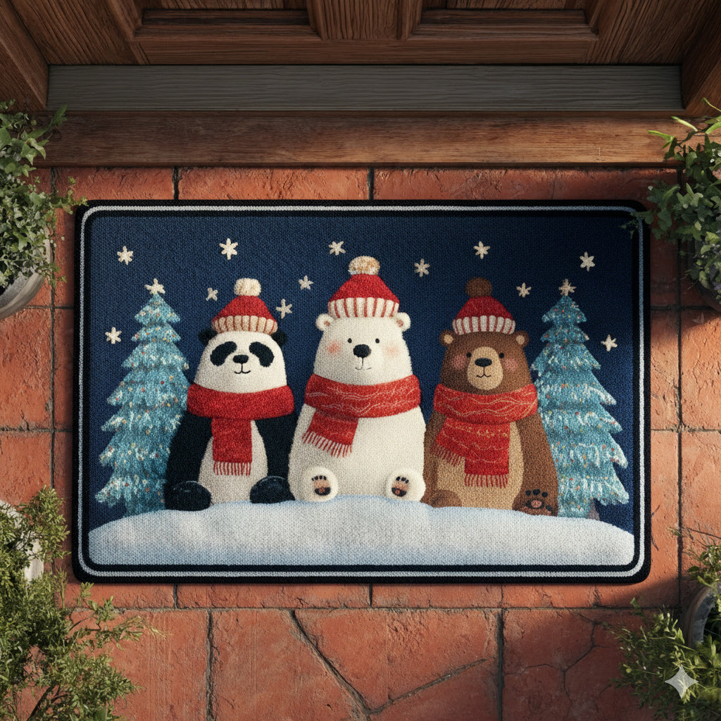 Glee Bear Trio Doormat NCU0HH898