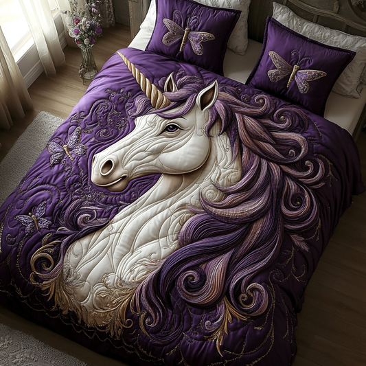 Glitter Grove 3-Piece Quilted Bedding Set NCU0DV2287