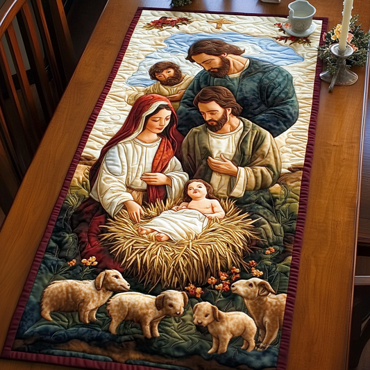 Glorious Birth Quilted Table Runner NCU0VH300