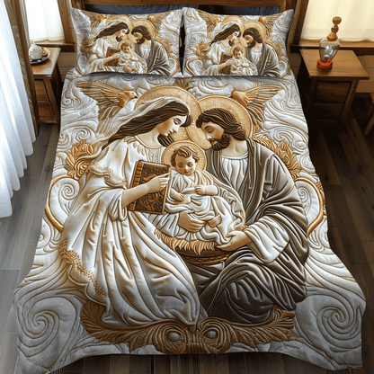 Glorious Christmas 3-Piece Quilted Bedding Set NCU0DV1810