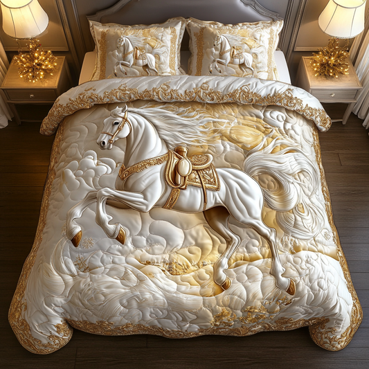 Glorious Gallop 3-Piece Quilted Bedding Set NCU0VH890