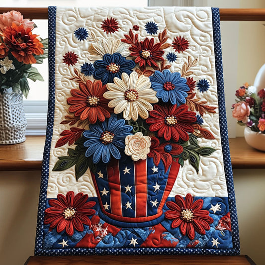 Glory Garden Quilted Table Runner NCU0PT3308
