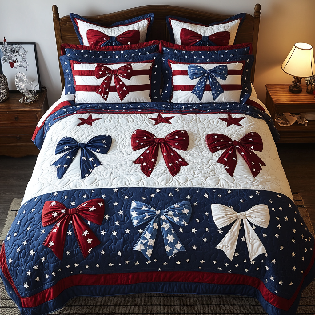 Glory Wrap 3-Piece Quilted Bedding Set NCU0VH5948