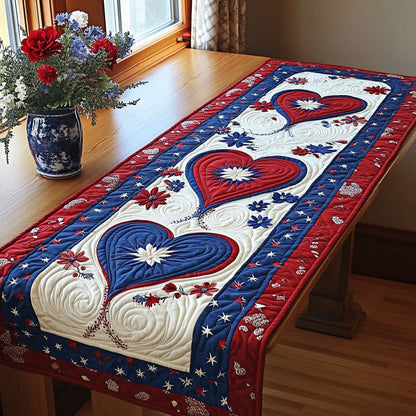 Glory and Love Quilted Table Runner NCU0PT3592