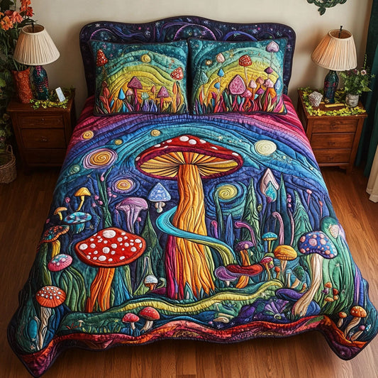 Glowing Grove 3-Piece Quilted Bedding Set NCU0PT3950