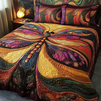 Glowing Wings 3-Piece Quilted Bedding Set NCU0PT4234