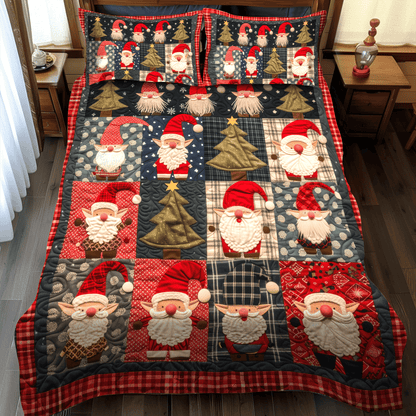 Gnome Adventure 3-Piece Quilted Bedding Set NCU0TH1055